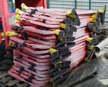 23 x  Titan Interlocking Stackable Self Weighted Plastic Safety Barriers