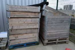 2 x UK Pallet Flexi Crates