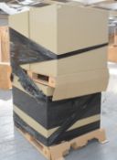 4 x Museum Style Wooden Plinths with a Clear Acrylic Display Cases - Suitable for Exhibitions