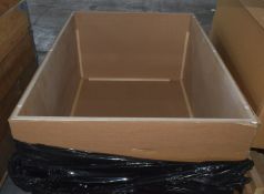 1 x Large Wooden Display Platform Finished in White - Suitable for Exhibitions and Events