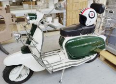 1 x  Vintage 1960s Lambretta Li 125 Scooter with Helmet - Includes V5 - Location: Liverpool