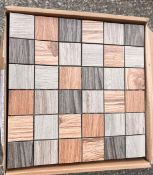 22 x Villeroy & Boch Mosiac Porcelain Wall Tiles - Size: 30 x 30 cms - 1.0m2 Per Box - Includes 2