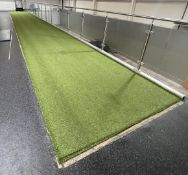 1 x Large Runway of Artificial Grass for Gym and Sport Arena Track - Size: 20m x 2m 09