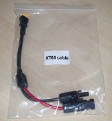 1 x Solar Panel Charging Connection Cable for Portable Power Stations - Type: XT60 - New Stock