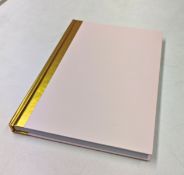 40 x A5 Two Tone Notebooks In Pink And Gold - Ref: TSC104040/NPS32 - CL945 - Location: Altrincham WA