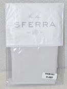 1 x SFERRA 'Tesoro 4010' Luxury Italian Boudoir Sham in Grey & White, 12