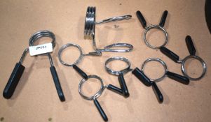 8 x Barbell Weights Spring Collars