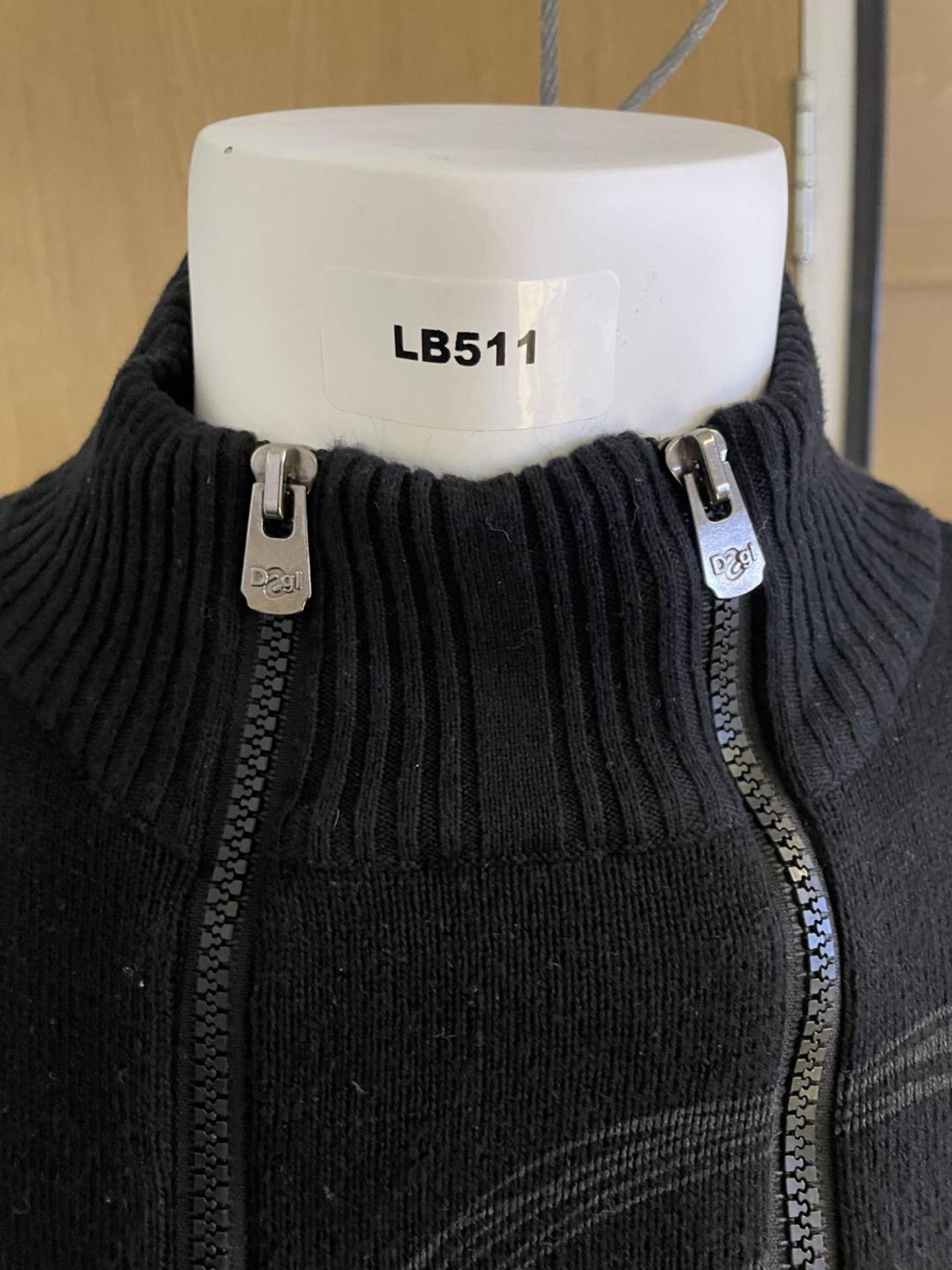1 x DESIGUAL Medium Black Cotton Full-zip Knitted Sweater Jacket - Ref: LB511 - CL1020 - NO VAT ON - Image 7 of 15