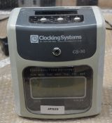 1 x Clocking Systems CS-30 Electronic Time Recorder - Ref: JP929 - CL531 - Location: Altrincham