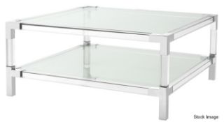 1 x EICHHOLTZ 'Royalton' Luxury Bauhaus-Inspired Coffee Table - Original Price £2,995 *See Condition