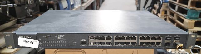 1 x TP-Link TL-SG3424P Jet Stream Managed PoE 28 Port Switch