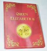 1 x Queen Elizabeth II Commemorative Gold-plated 7-Coin / Medal Collection with Swarovski Crystal