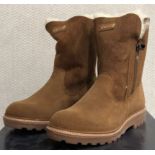1 x Pair of Designer Olang Women's Winter Boots - Agata 85 Cuoio - Euro Size 37 - New Boxed