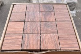 99 x Villeroy & Boch Mosiac Porcelain Wall Tiles - Size: 30 x 30 cms - 1.0m2 Per Box - Includes 9