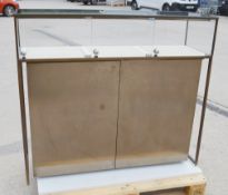 1 x Illuminated Jewellery Retail Showcase Cabinet with Lockable Glass Display, Under-Storage, and