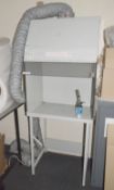 1 x Vertical Laminar Flow Cabinet Clean Bench with Fume Hood - From a Working Optical Laboratory
