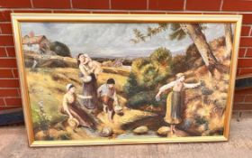 1 x Large Framed Painting of the 