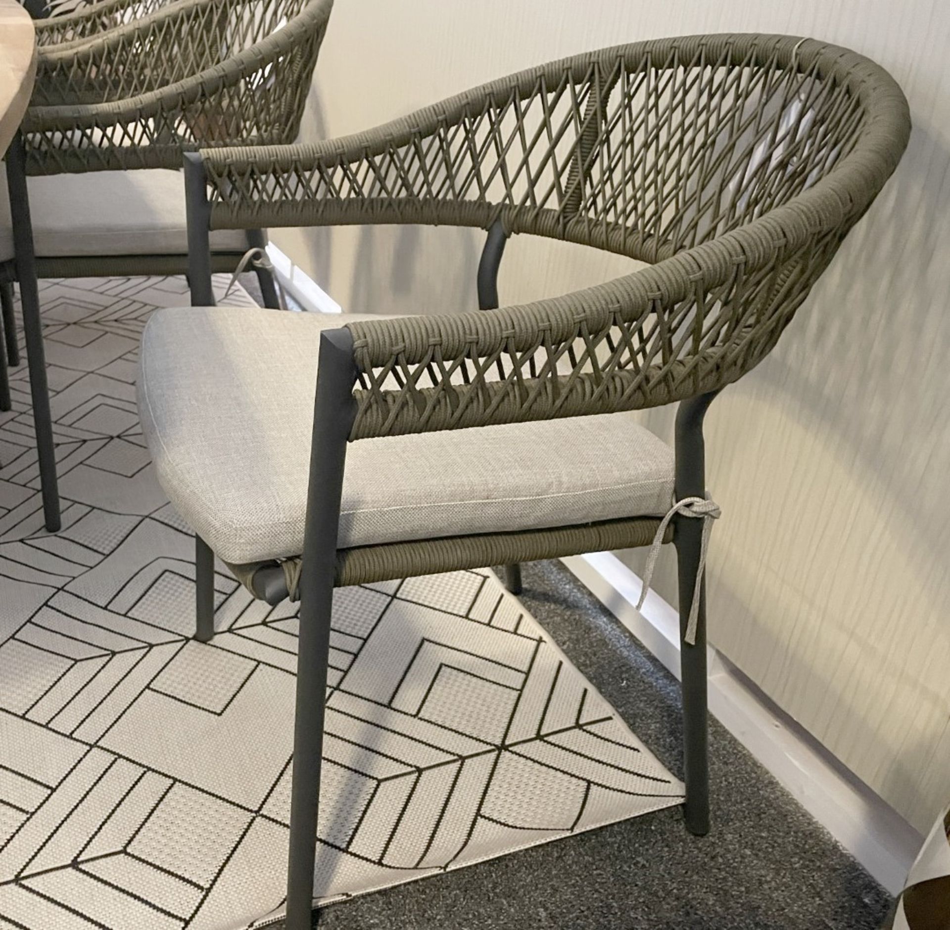 1 x MAZE 'Bali' Rope Weave 8-Seat Oval Dining Set - Original Price £2,699 - Image 7 of 21