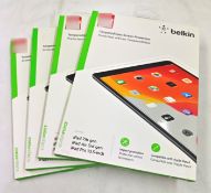 4 x BELKIN Screenforce Ipad 7th & 8th Gen, Air 3rd Gen Or Pro 10.5