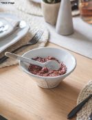 1 x Ithaca Meze Bowl With Spoon - Boxed - Ref: GTC762/GTCC19 - CL1017 - Location: Altrincham