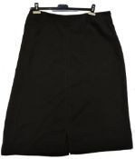 1 x EDOUARD VERMEULEN / NATAN+ Ladies' Designer Skirt in Black - Size: FR 52 / UK 24 - Original