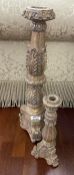 2 x Ornate Candle Sticks - Ref: AAS133 / LNG1 - CL1049 - NO VAT ON THE HAMMER - Location: