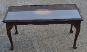 1 x Mahogany Coffee Table - NO VAT ON THE HAMMER - Ref: THH111 - CL1048 - Location: Altrincham