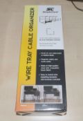 1 x Simple Cord Wire Tray Cable Organiser - Includes 2 x 16