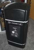 1 x Commercial Food Waste Bin - Unused with Key - Dimensions: H112 x W60 x D60 cms - Ref: 1286 -