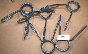 6 x Barbell Weights Spring Collars - Ref: JP955 - CL1081 - Location: Altrincham WA14This item is