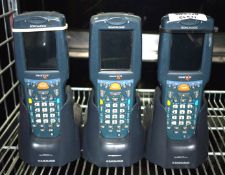 3 x Datalogic Skorpio Scanners - Includes Docks and Batteries - Ref: MPC129 G/H - Location:
