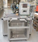 1 x NIDEK Robotic Handling Unit with an AHM-1000 Auto Drilling Machine - Dimensions: H85/144 x