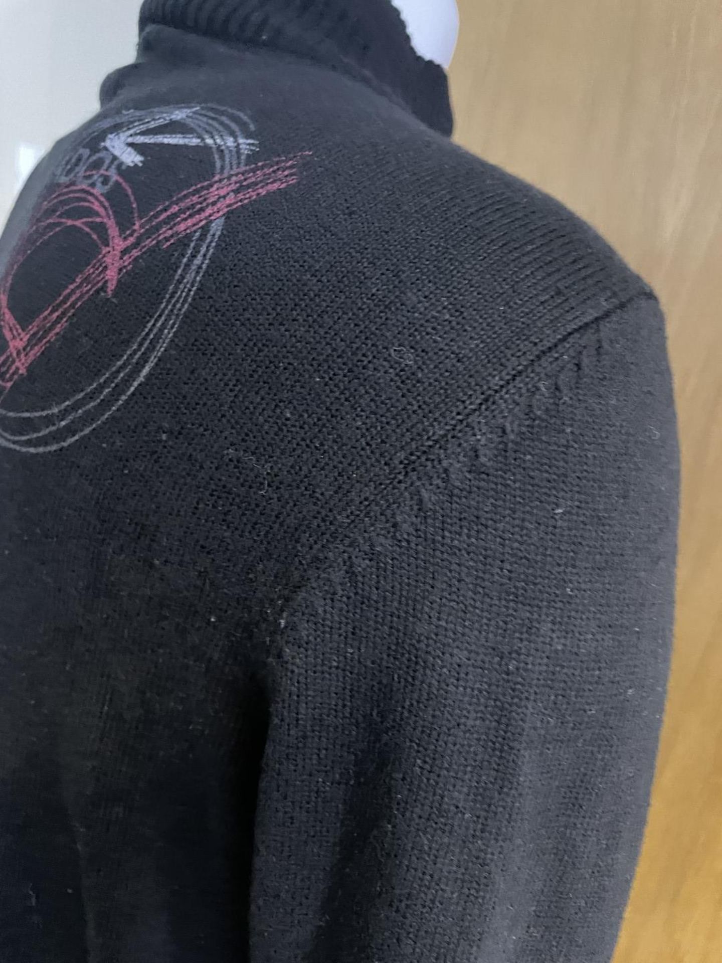 1 x DESIGUAL Medium Black Cotton Full-zip Knitted Sweater Jacket - Ref: LB511 - CL1020 - NO VAT ON - Image 5 of 15