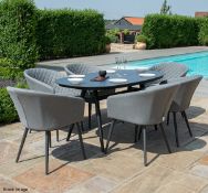 1 x MAZE 'Ambition' 6-Seat Outdoor Dining Set Including Oval Table & Chairs - Original Price £2,349