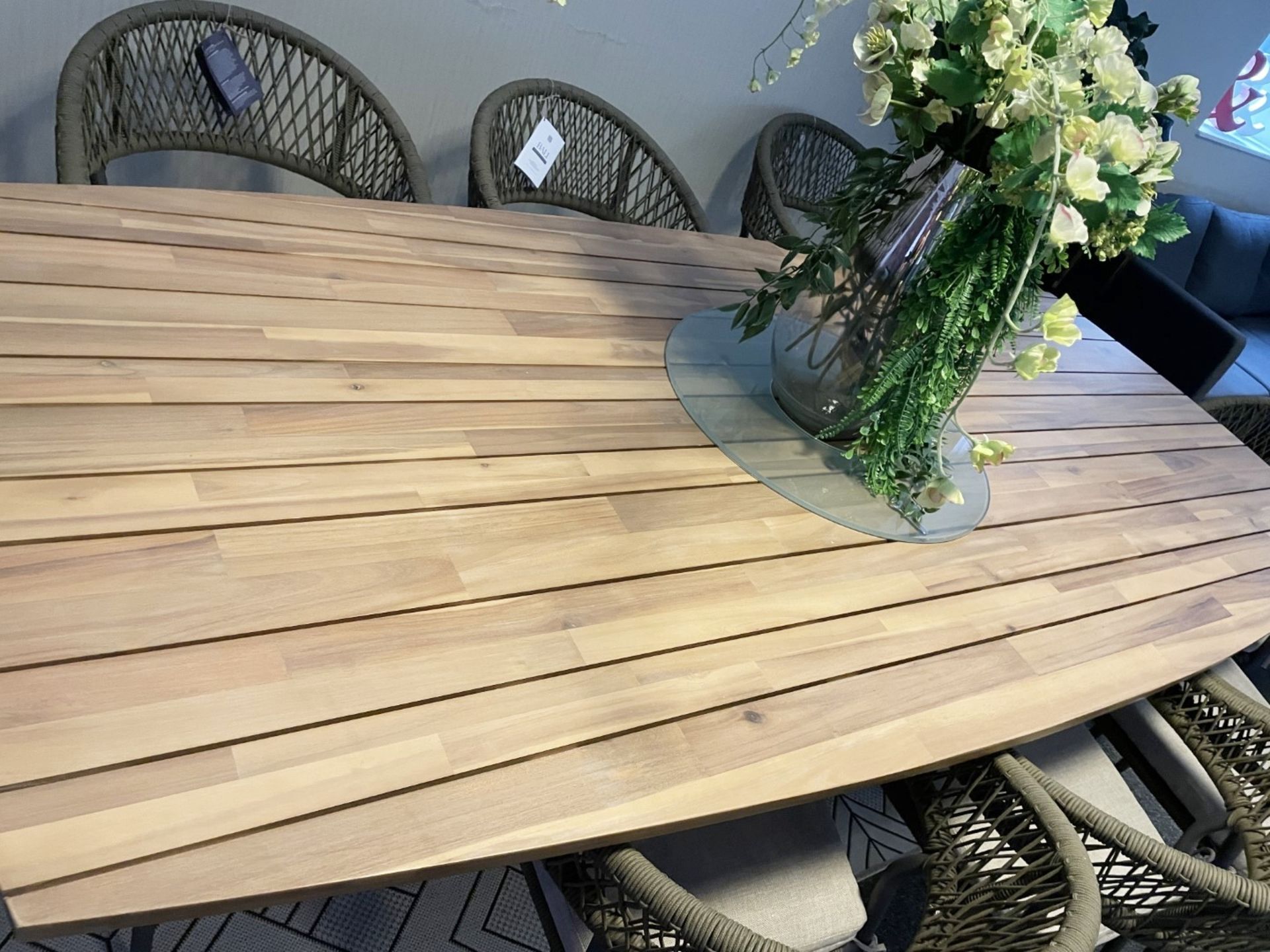 1 x MAZE 'Bali' Rope Weave 8-Seat Oval Dining Set - Original Price £2,699 - Image 4 of 21