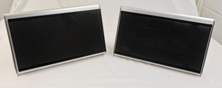 2 x Piega Ap3 2-Way Wall-Mountable Speakers With Removable Front Metal Grilles - RRP £1,600.00 -