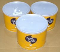 3 x Drink Me Chai Vanilla Spiced 1kg Tubs - Best Before August 2026 - Ref: WGC104 - CL1081 -
