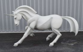 1 x Bespoke High-End 1.2-Metre Tall Sculpted Fibreglass UNICORN Animal Window Display Centrepiece