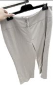 1 x Pair of EDOUARD VERMEULEN / NATAN Ladies' Designer Trousers in a Neutral Tone - Size: EU46 -