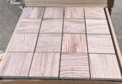 121 x Villeroy & Boch Mosiac Porcelain Wall Tiles - Size: 30 x 30 cms - 1.0m2 Per Box - Includes 9 x