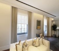 2 x Pairs Of Premium Lined Living Room Curtains in a Neutral Tone - Ref: OWO018 / LNG+DIN - CL1079 -