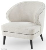 1 x Liang & Eimil 'Lindsay' Luxury Occasional Chair, Upholstered in a Rich Boucle Fabric - ORP £979