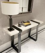 1 x ECCOTRADING DESIGN LONDON 'Kobe Vellum' Designer Console Table - Original Price £3,240