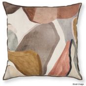 4 x BLACK EDITION 'Figura Mehndi' Luxury British-made Linen Scatter Cushions - Total ORP £840.00