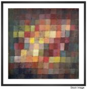 1 x KING & MCGAW 'Ancient Harmony' Large Framed Wall Art Print by Paul Klee - Original Price £230.00