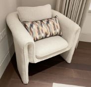 1 x Eichholtz 'Toto' Luxury Chair Upholstered in a Cream Bouclé Fabric - Original RRP £1,195 -