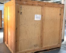 1 x Large Heavy Duty Wooden Shipping / Storage Crate - Dimensions: H216 x W237 x D180 cms