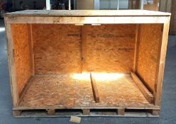 1 x Large Heavy Duty Wooden Shipping / Storage Crate - Dimensions: H141 x W200 x D114 cms