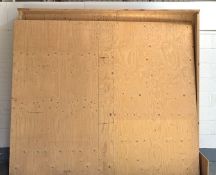 1 x Large Heavy Duty Wooden Shipping / Storage Crate - Approx Size: 25 x 220 x 220 cms