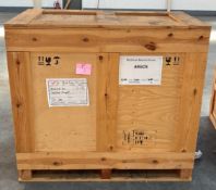 1 x Large Heavy Duty Wooden Shipping / Storage Crate - Dimensions: H123 x W136 x D29 cms